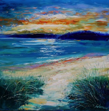 Beach path to Ardminish Bay Gigha 30x30 Beach path to Ardminish Bay Gigha 30x30